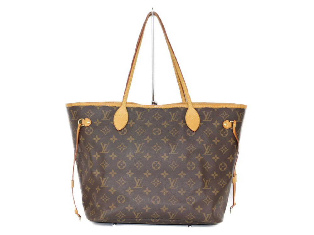 Louis Vuitton Neverfull Bag 2way Brown Monogram Shoulder Tote Brown